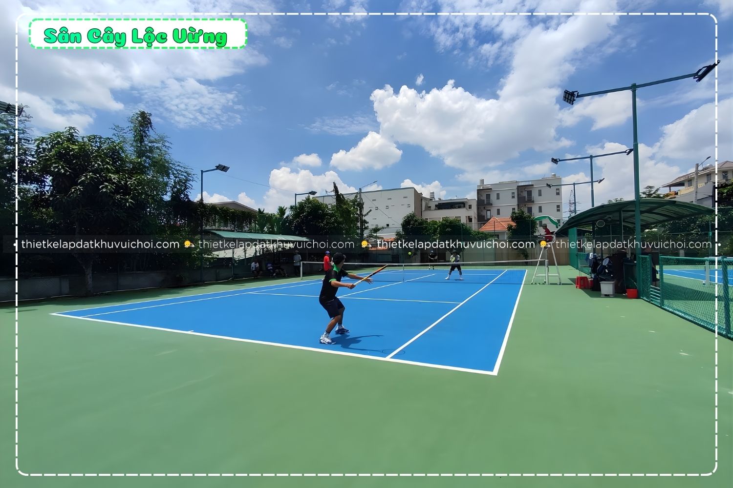 Góc nhìn tổng quan của Sân Cây Lộc Vừng