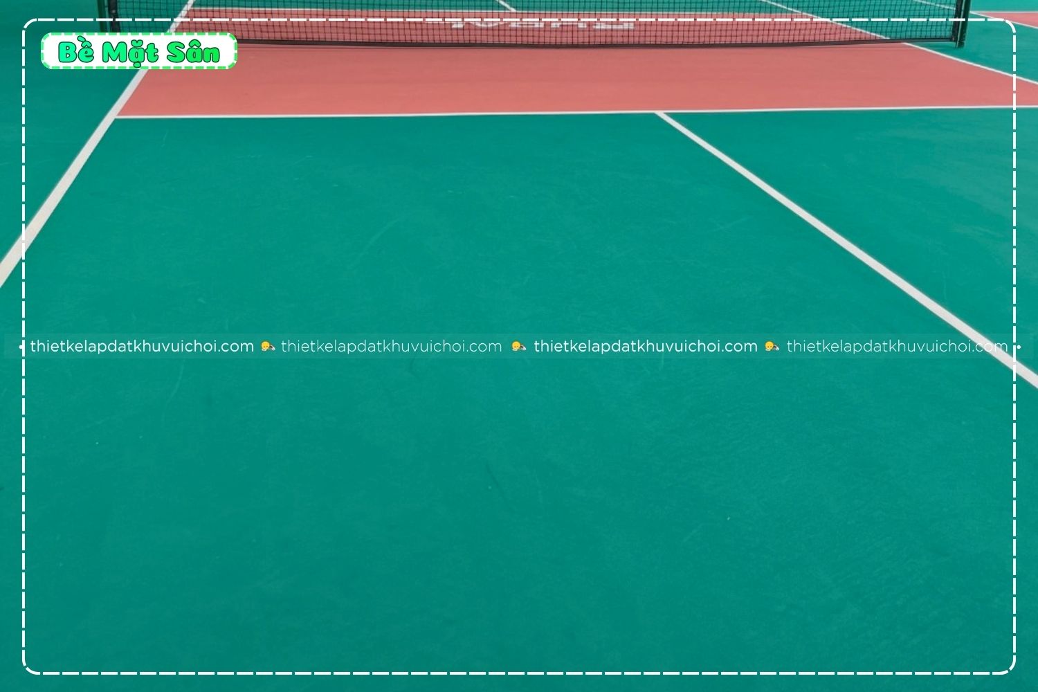 Chất lượng Bề mặt Tiêu Chuẩn Của Sân Pickleball TP.HCM