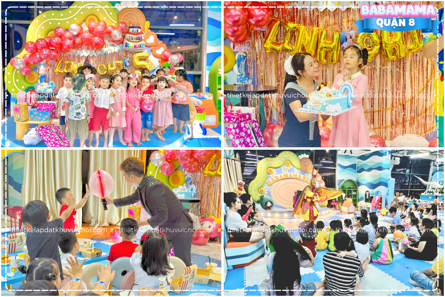 những buổi hoạt náo cực vui tại khu vui chơi trẻ em Babamama Quận 8