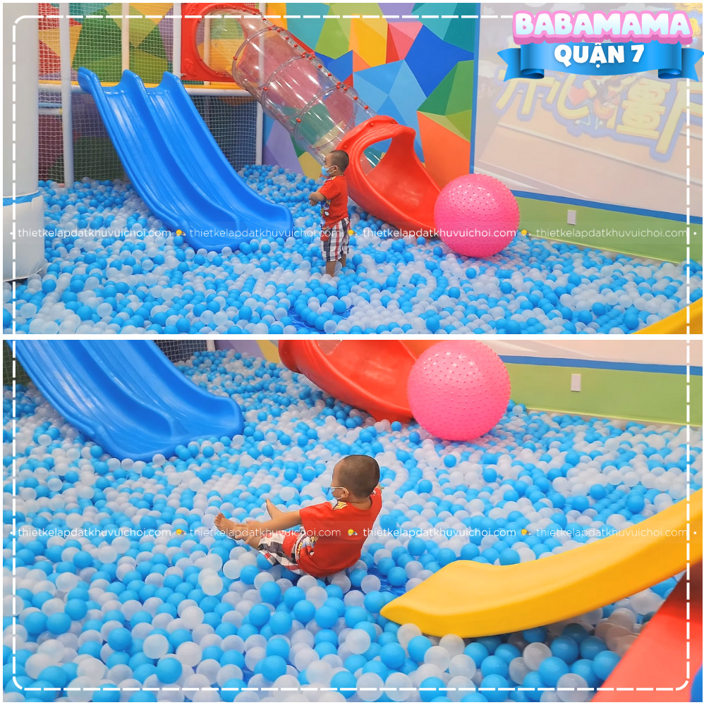 Hồ bóng xinh xắn khu vui chơi trẻ em Babamama Quận 7