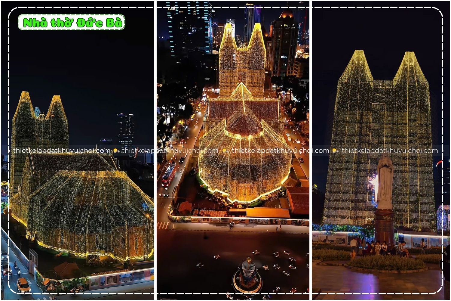 Mỗi dịp Giáng Sinh về, Nhà thờ Đức Bà luôn là biểu tượng rực rỡ nhất của TP.Hồ Chí Minh