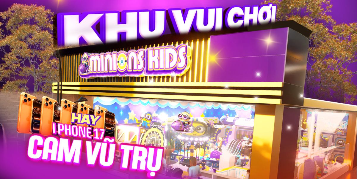 Bản Thiết Kế Khu Vui Chơi Minions Phong Cách Vũ Trụ Galaxy