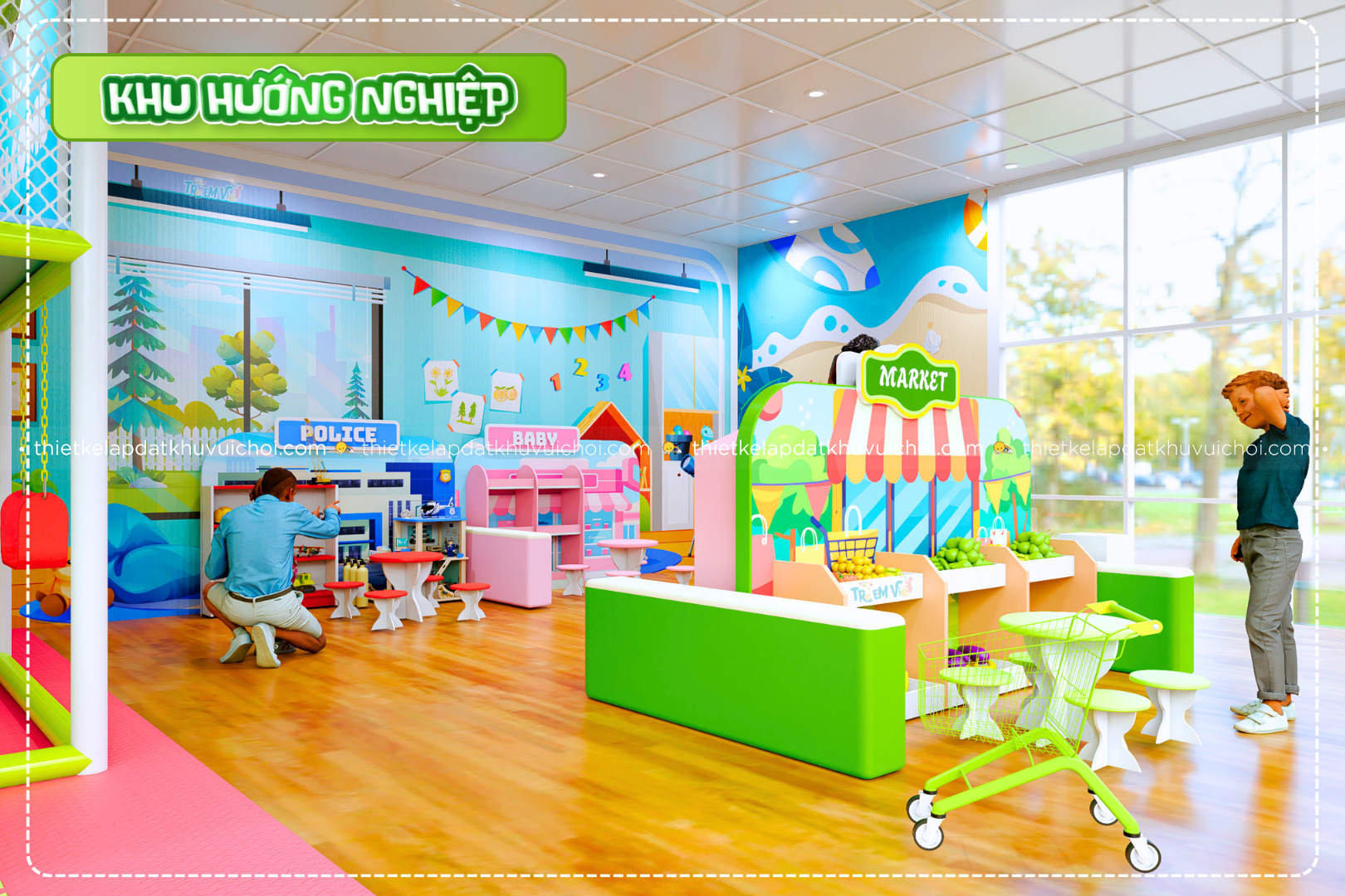 Bé thỏa thích hóa trang cùng khu hướng nghiệp