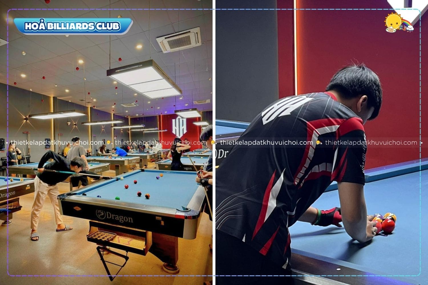 Câu lạc bộ Hoả Billiards Club đông đúc người thi đấu