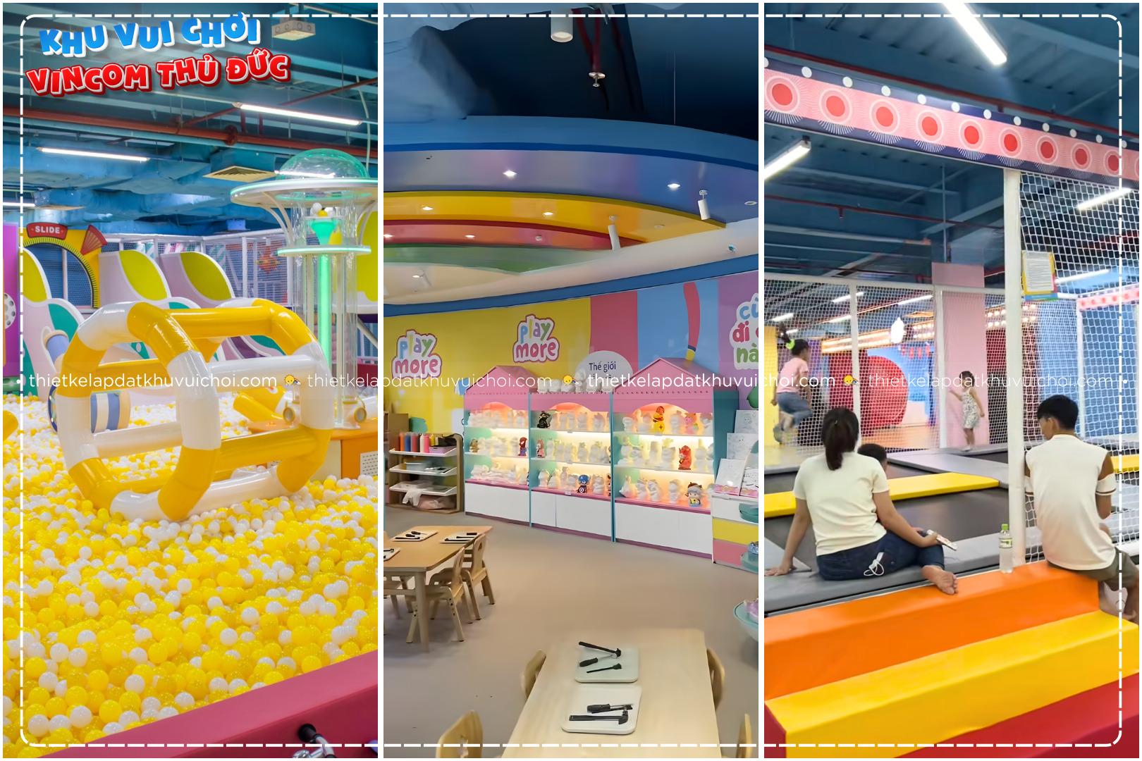 Khu vui chơi trẻ em rộng rãi tại Vincom Thủ Đức