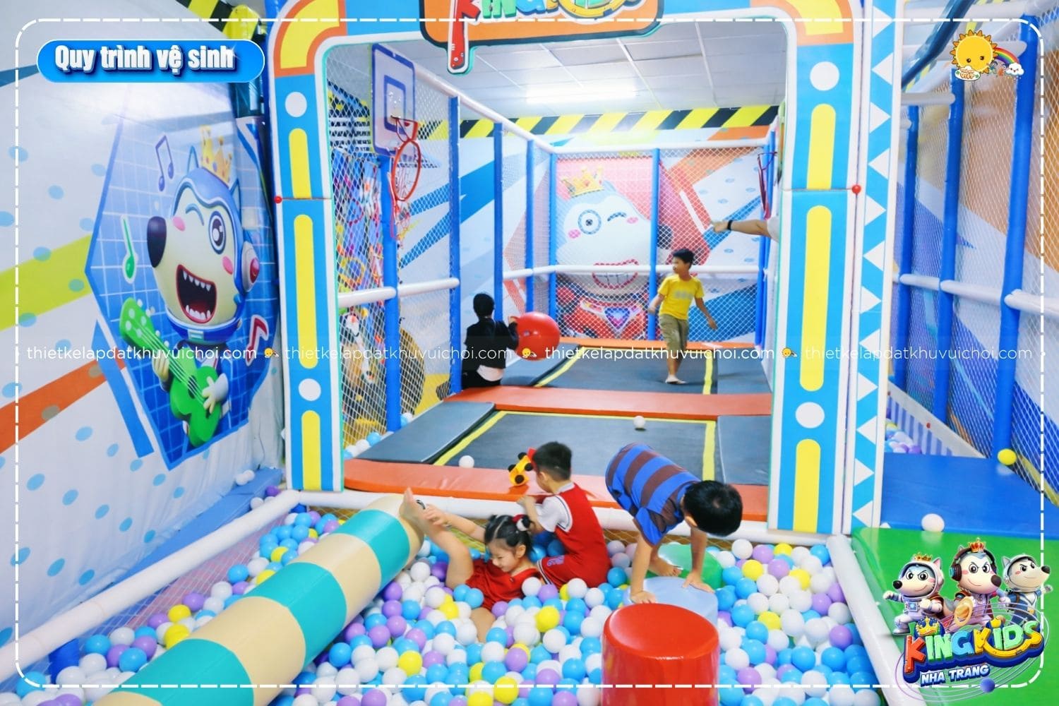 King Kids Nha Trang luôn chú trọng không gian sạch khuẩn cho bé