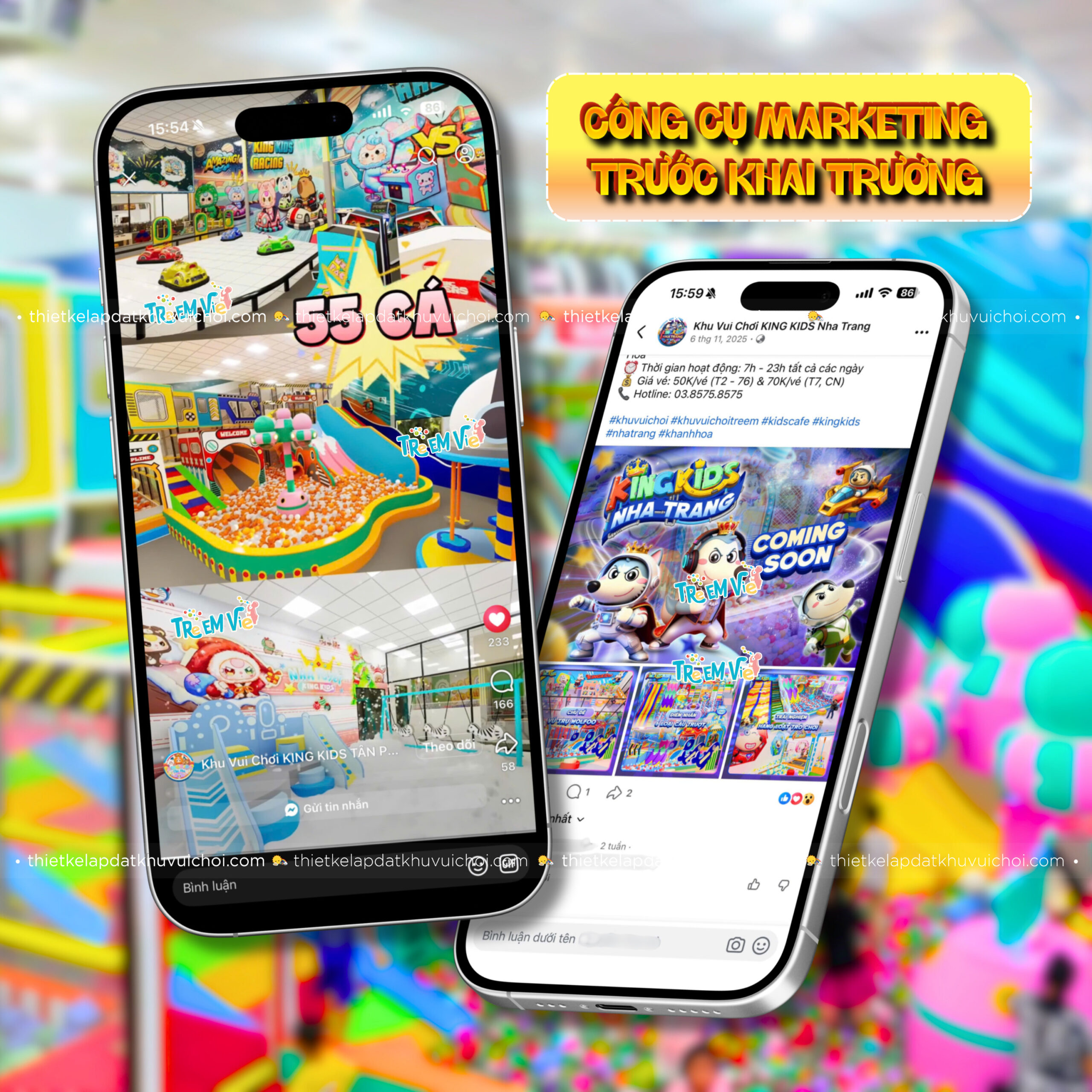 Thiết kế 3D khu vui chơi giúp truyền thông trước khai trương hiệu quả