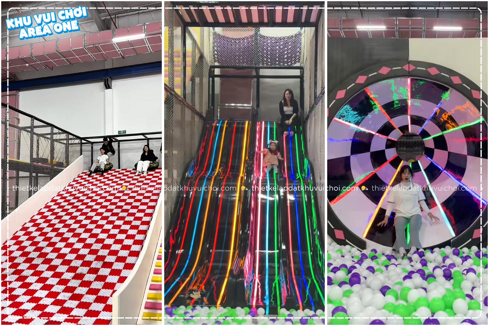 Vô số làn trượt đặc sắc dành cho các bé yêu