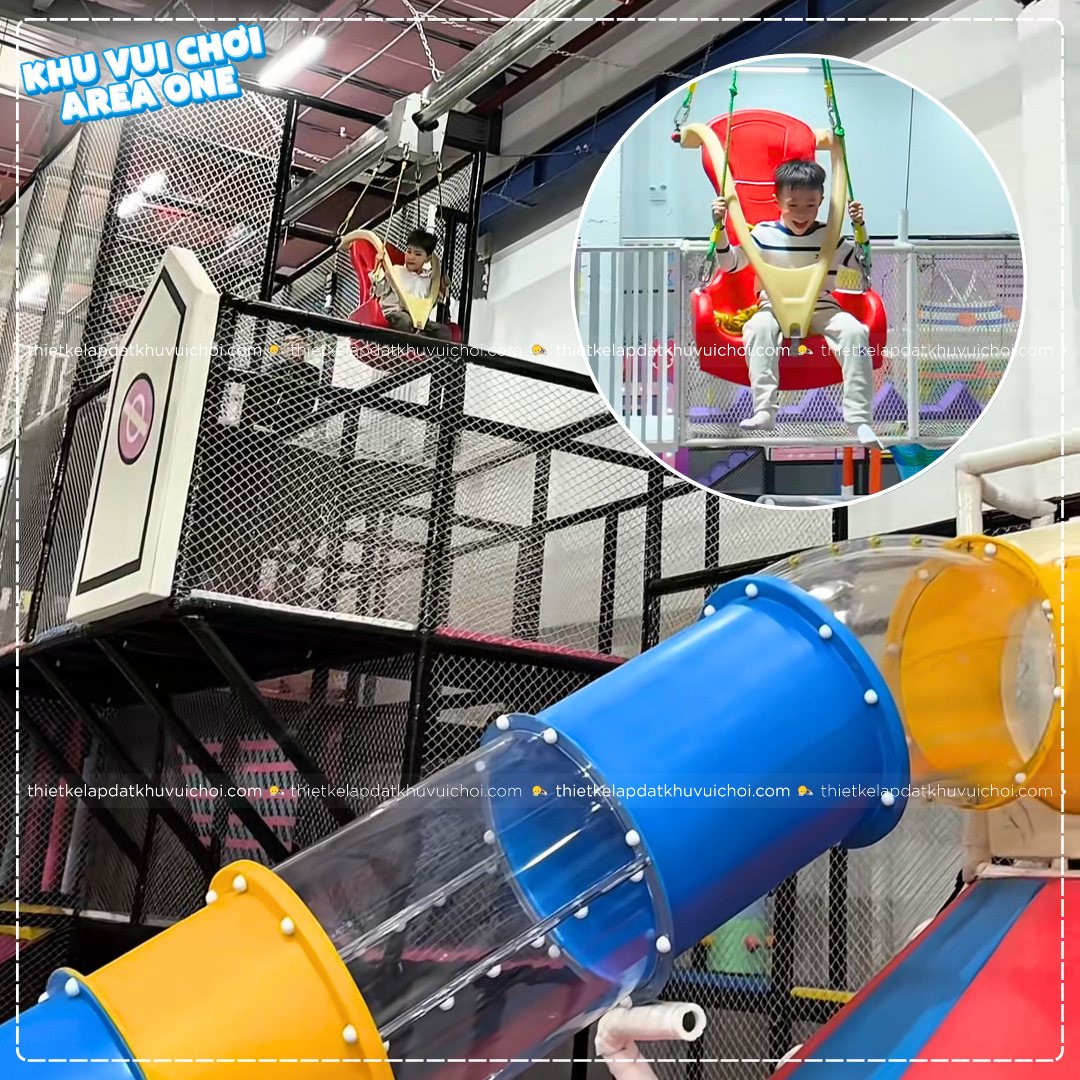Ngắm toàn cảnh khu vui chơi Area One cùng chiếc ghế phi hành gia trên không siêu hấp dẫn