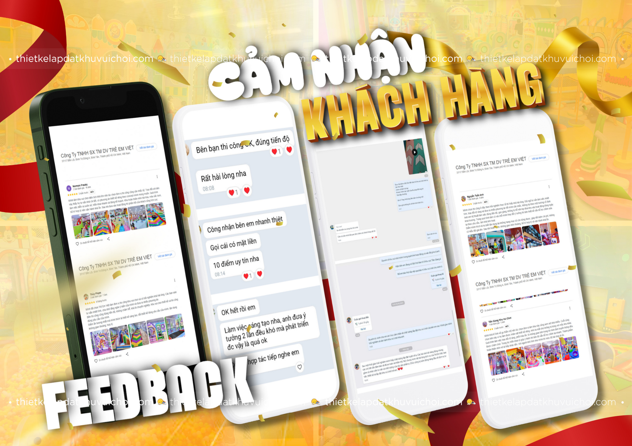 Cảm nhận khách hàng (feedback) là yếu tố rất quan trọng