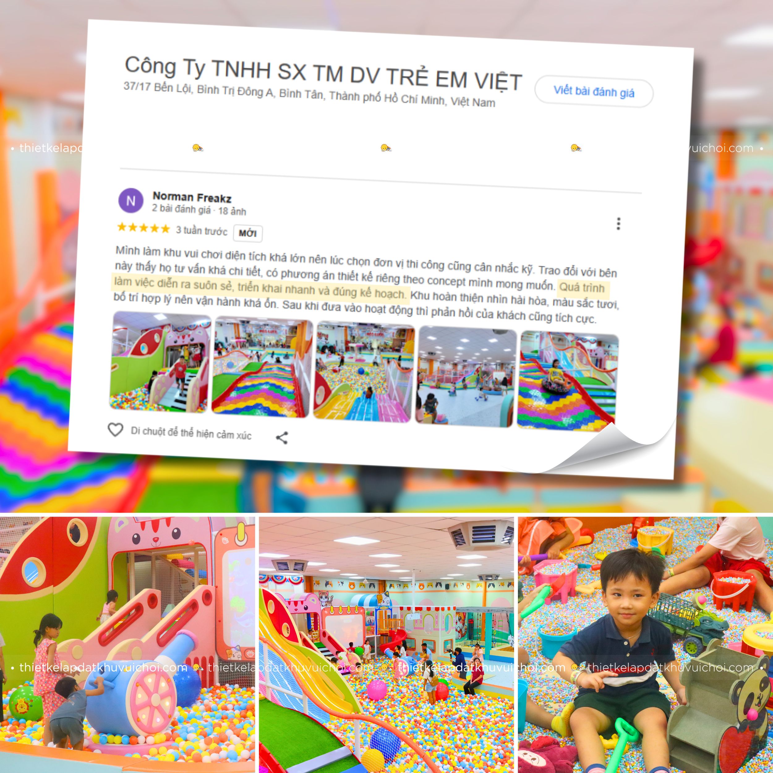 Cảm nhận khách hàng (feedback) của chủ khu vui chơi Mèo Lười - Đồng Nai