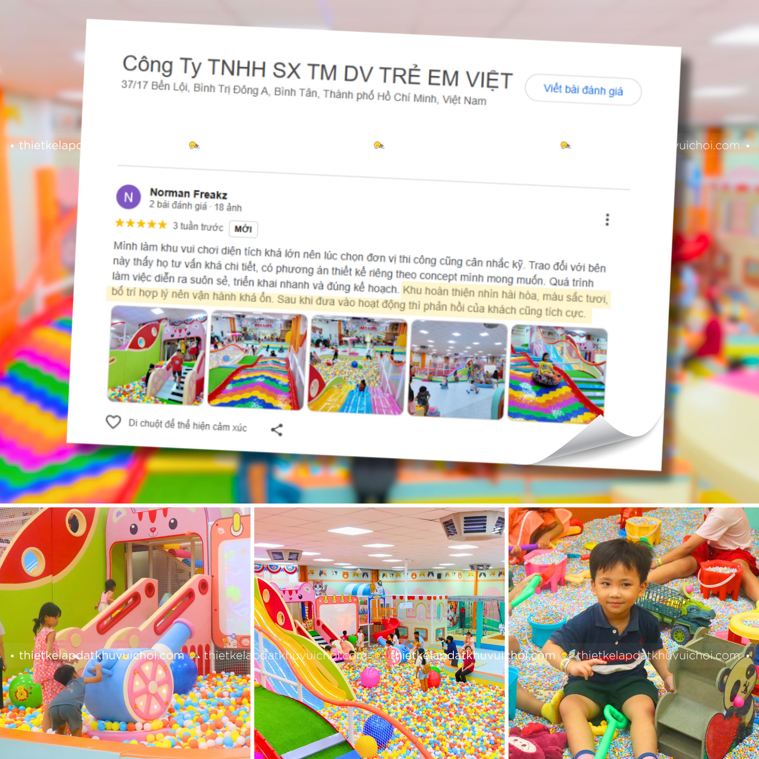 Cảm nhận khách hàng (feedback) của chủ khu vui chơi Mèo Lười - Đồng Nai