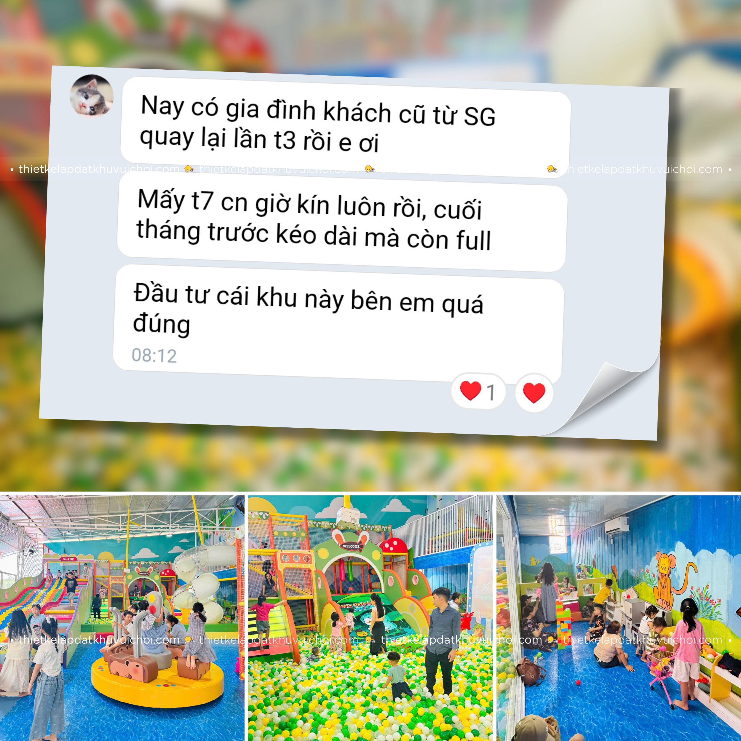 Cảm nhận khách hàng (feedback) của chủ khu vui chơi Cao Nguyên Xanh - Buôn Ma Thuột