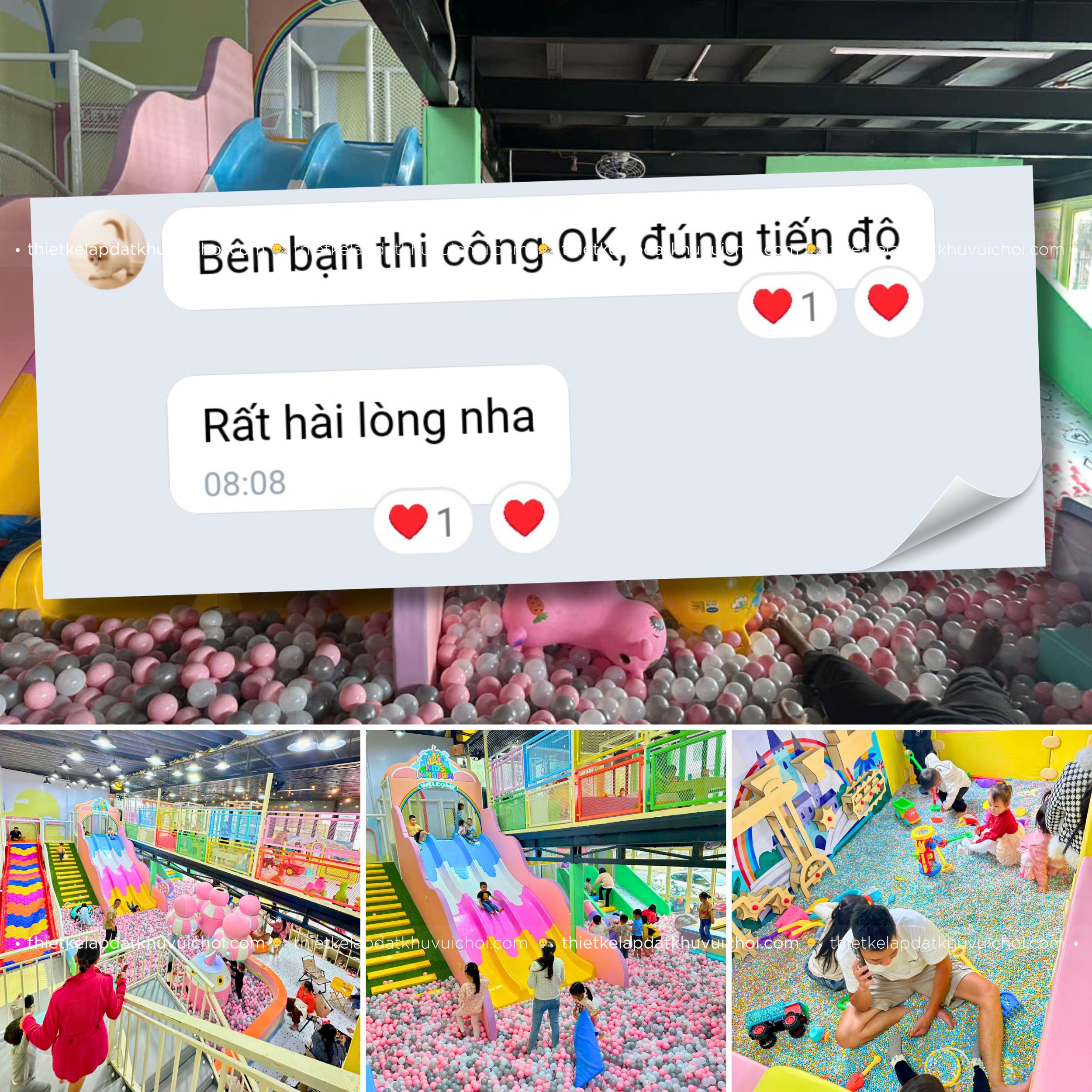 Cảm nhận khách hàng (feedback) của chủ khu vui chơi Kids Kingdom - Đà Lạt