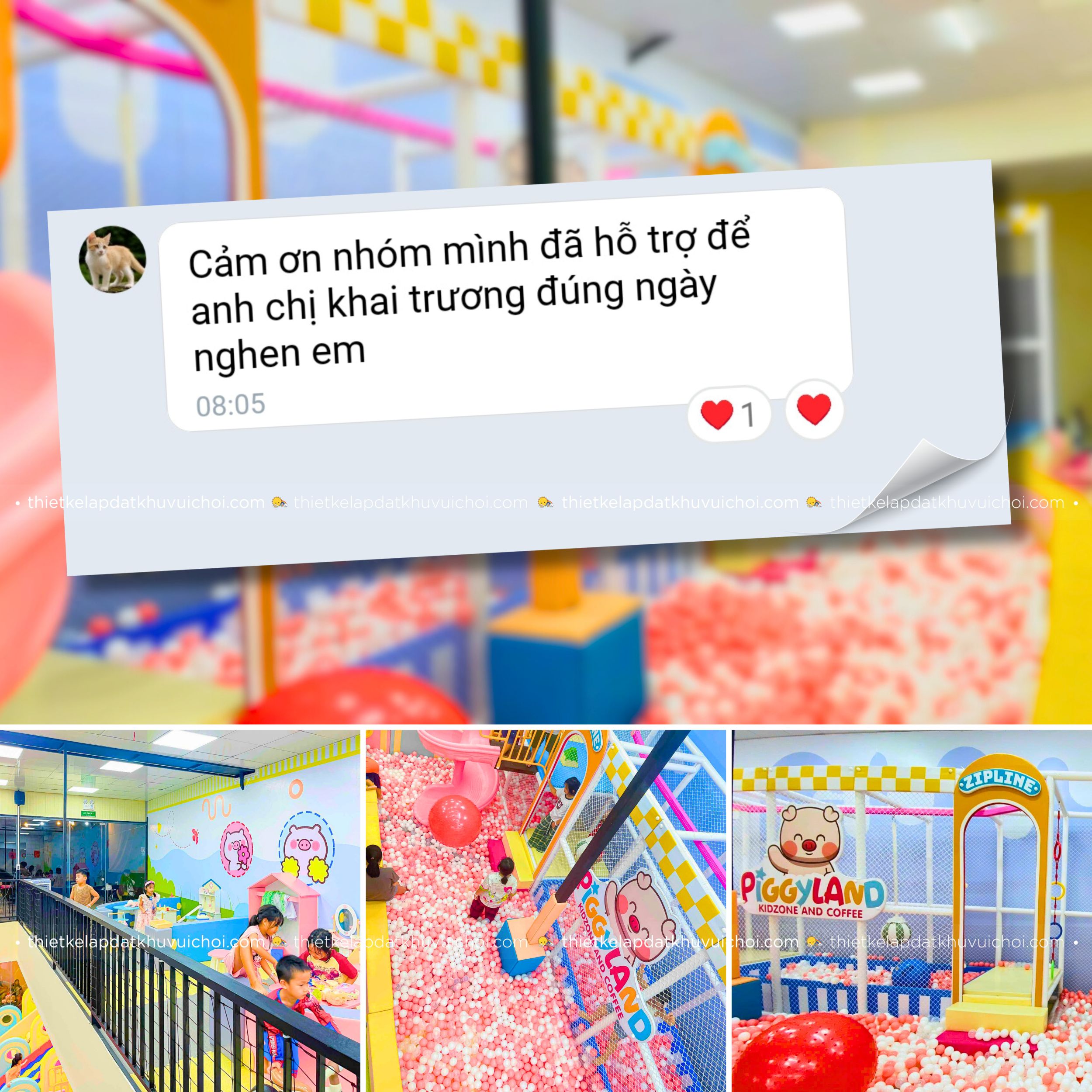 Cảm nhận khách hàng (feedback) của chủ khu vui chơi Piggy Land - Vũng Tàu