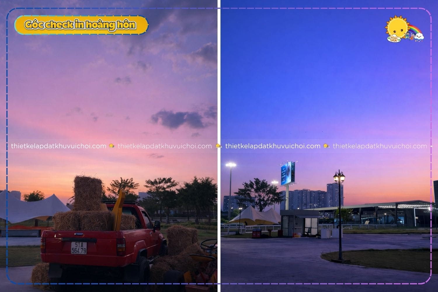 Check-in cảnh đẹp tại Mật Pet Farm lúc hoàng hôn