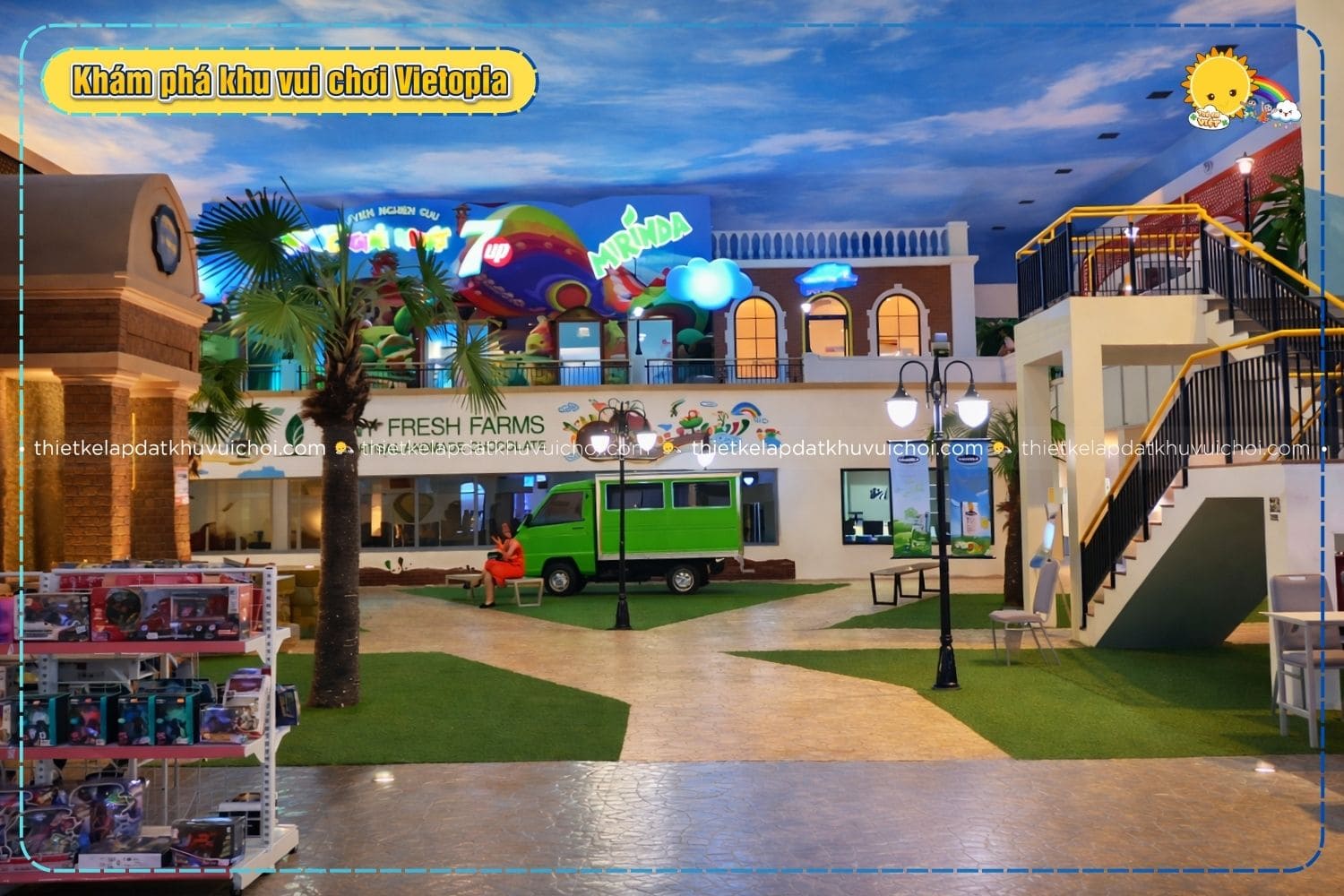 1 phân khu trong khu vui chơi Vietopia