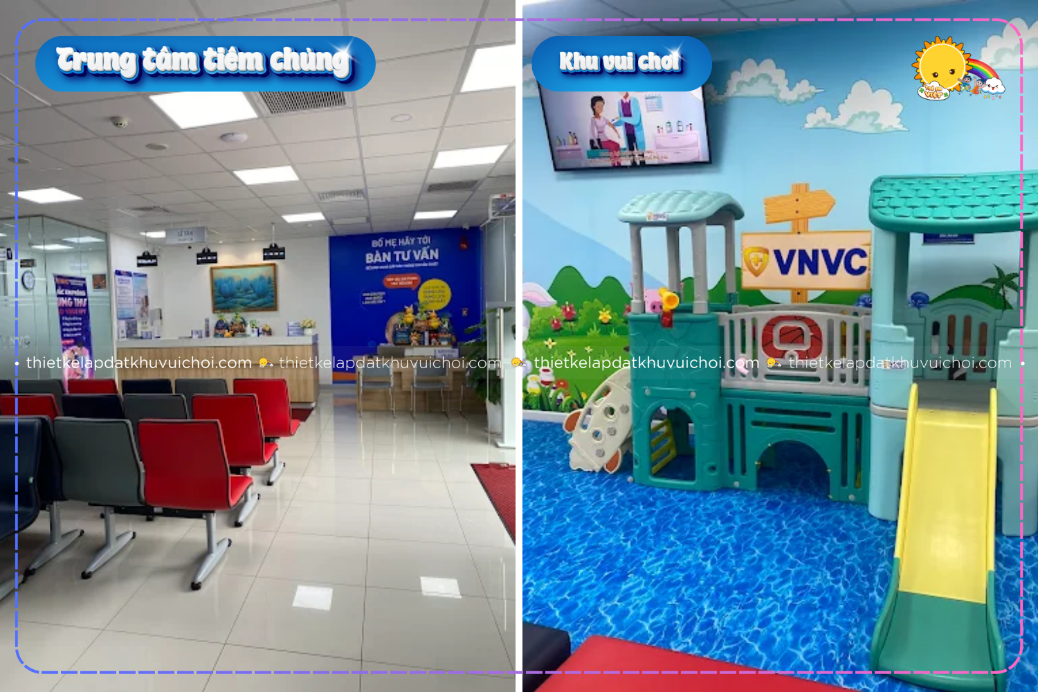 Trung tâm tiêm chủng kết hợp khu vui chơi
