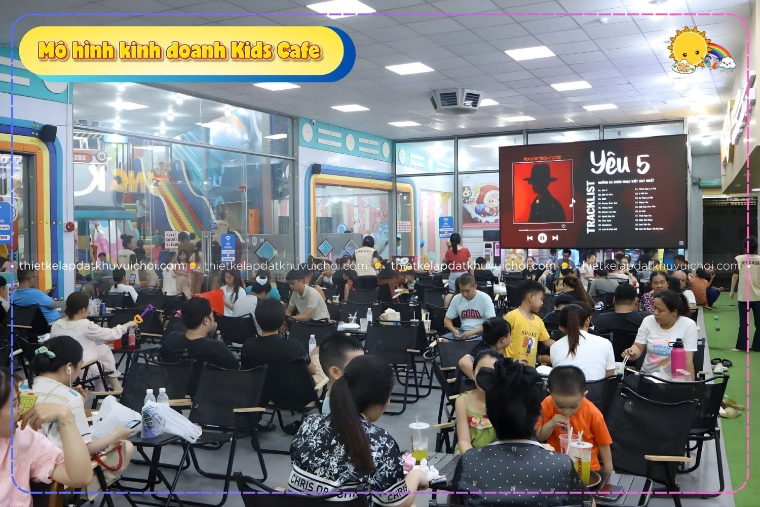 Mô hình kinh doanh Kids Cafe thu hút nhiều khách hàng giúp bù đắp lỗ hổng tài chính trong mùa thấp điểm