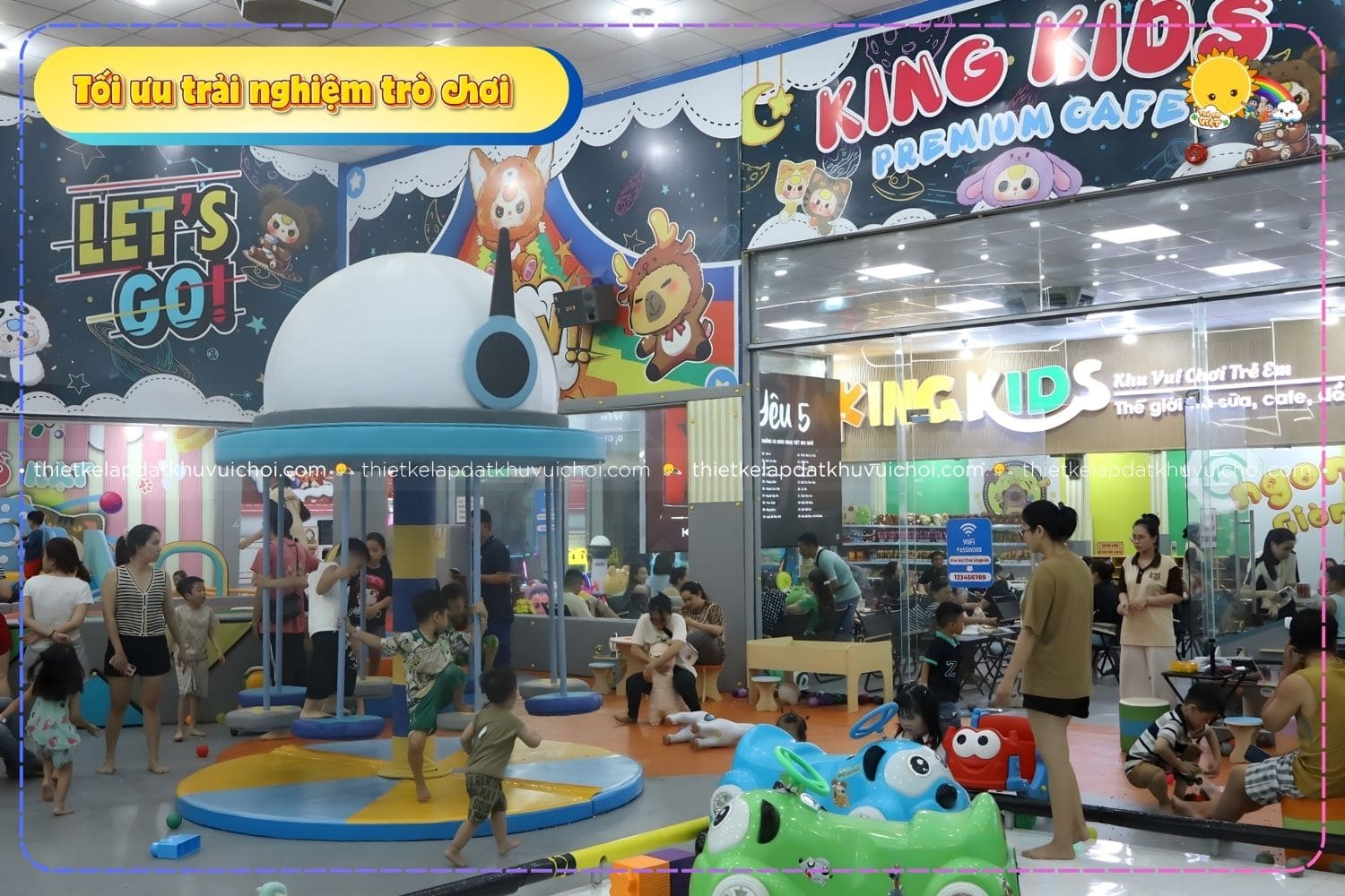 Tối ưu các khu vực vận động và trò chơi khiến các bé mê quên lối về