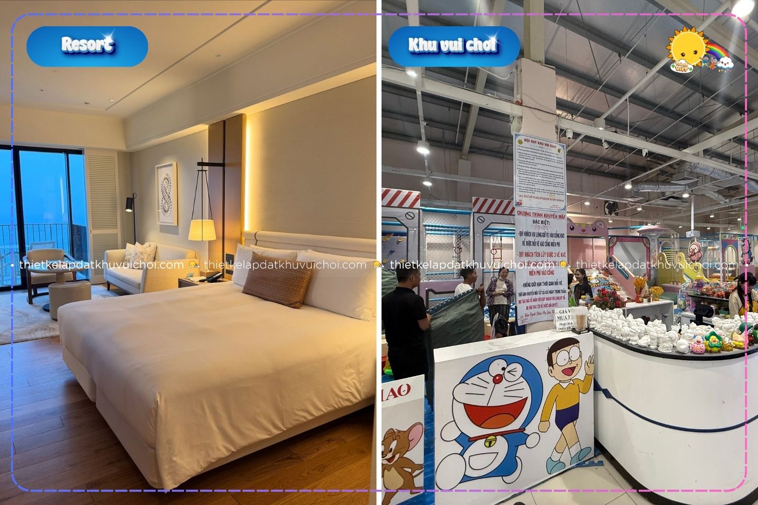 Khu vui chơi kết hợp resort