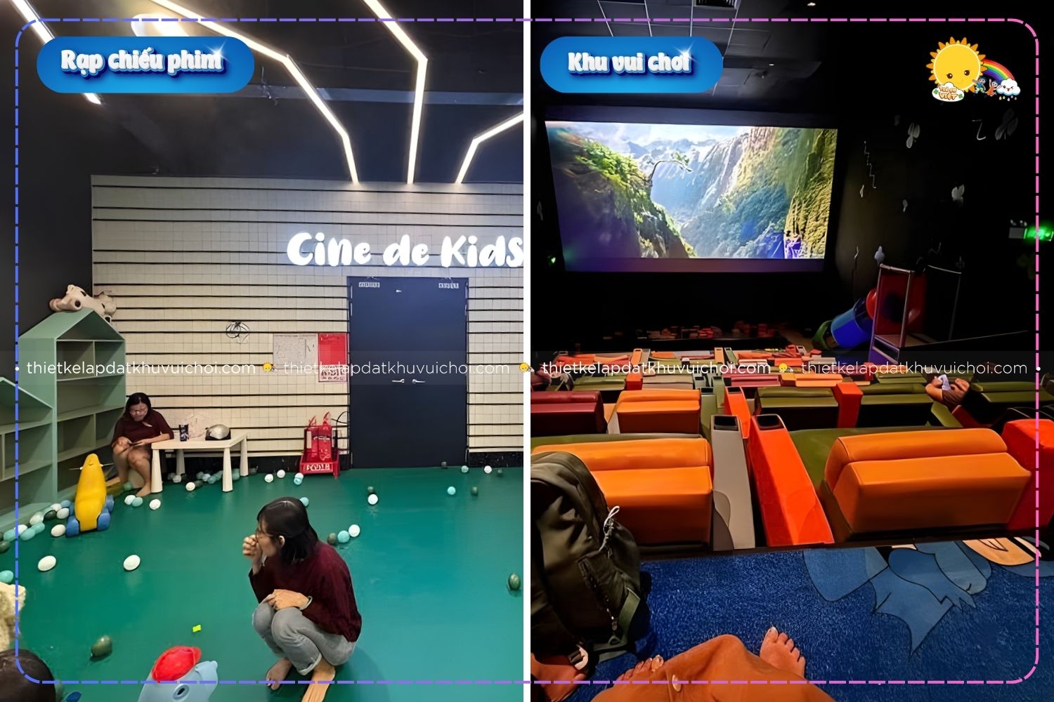 Rạp chiếu phim tích hợp khu vui chơi