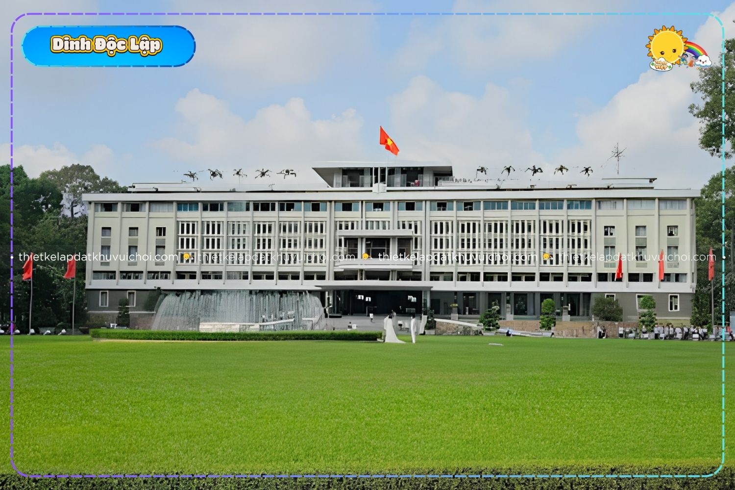 Dinh Độc Lập là địa điểm tham quan lễ 30 4 được nhiều gia đình lựa chọn đến tham quan 