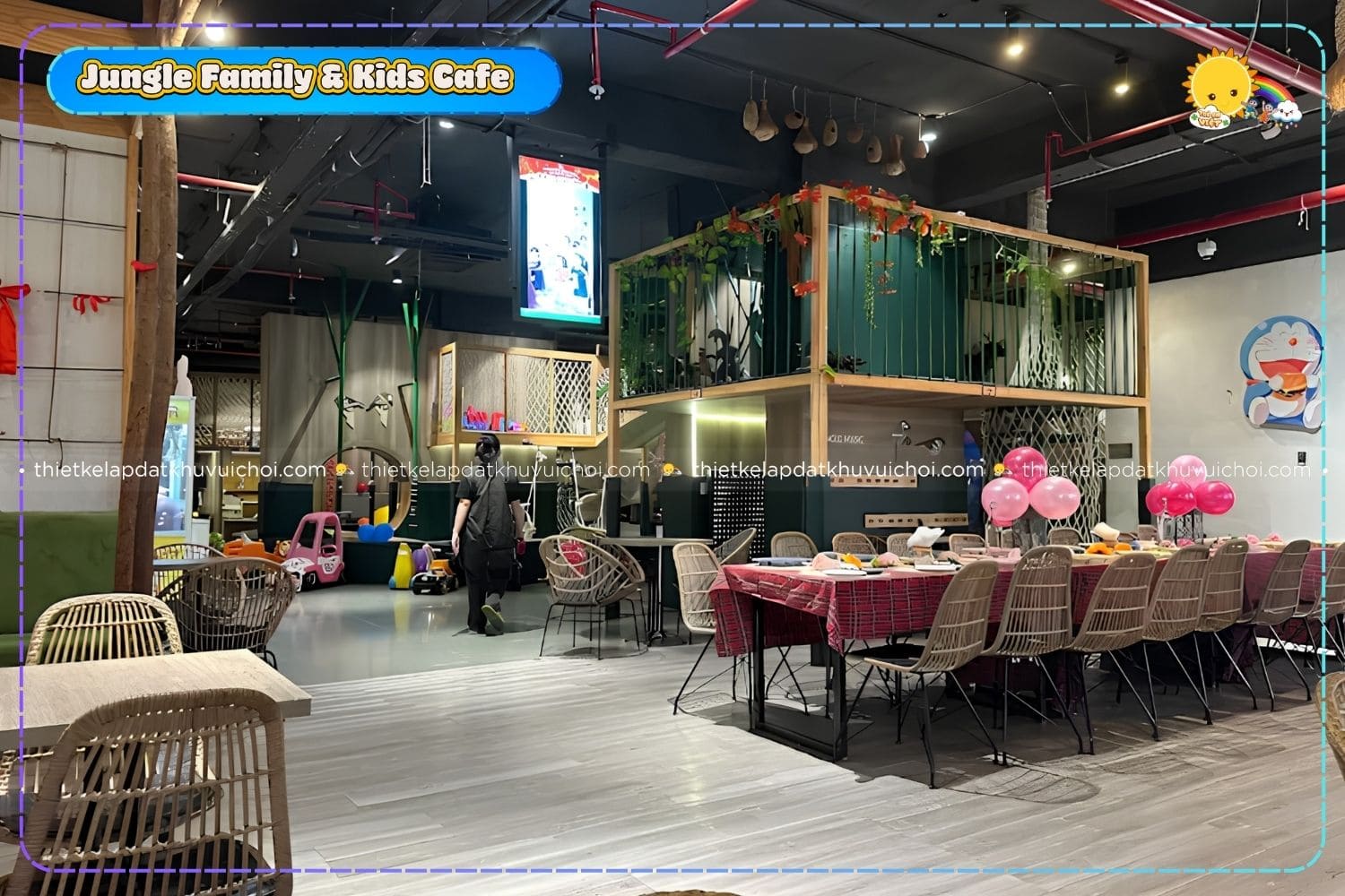 Khu vui chơi kết hợp Kids Cafe Jungle Family