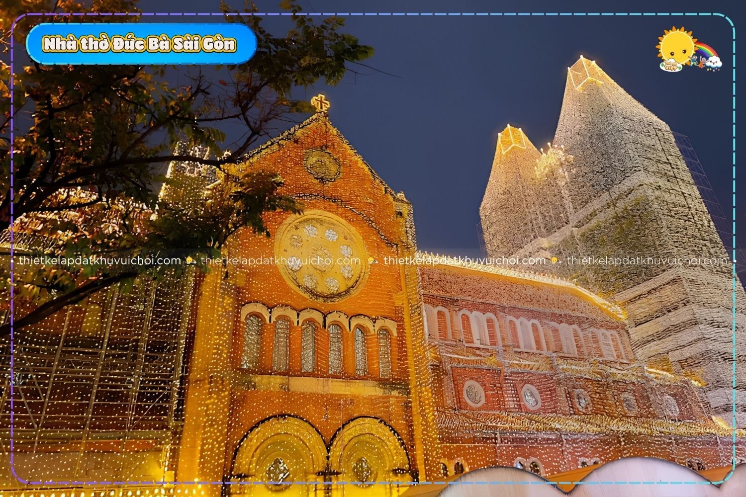 Nhà thờ Đức Bà là 1 trong địa điểm đi chơi dịp 30 4 thu hút nhất dành cho gia đình và bạn bè