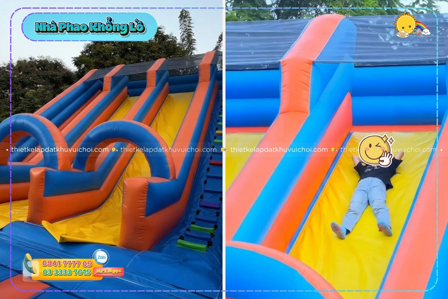 Khu vực thư giản sau khi đã trải qua các trò chơi vận động cực mạnh