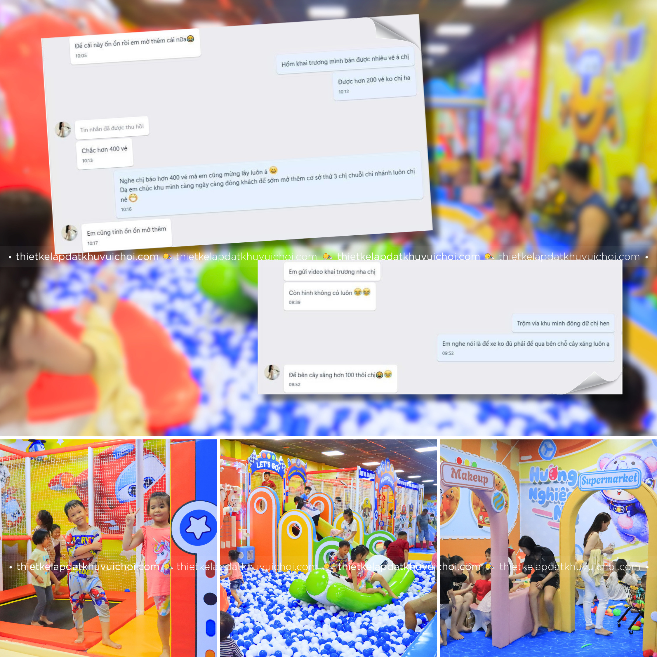 Cảm nhận khách hàng (feedback) của chủ khu vui chơi Super Wings - Bình Tân