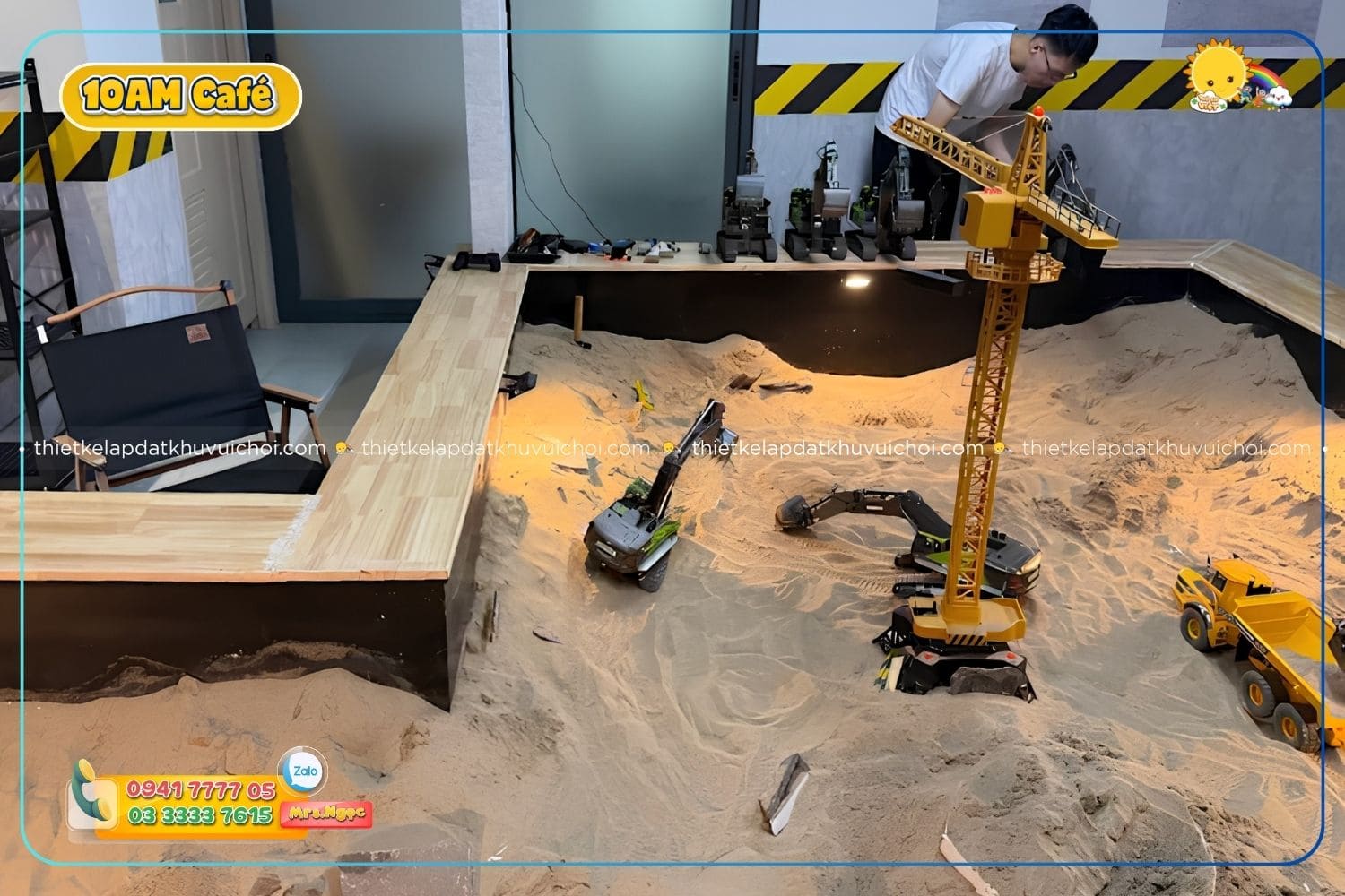 Trải nghiệm lái xe cần cẩu tại 10 AM Café