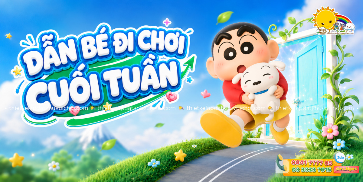 Banner Các địa điểm dẫn bé đi chơi cuối tuần