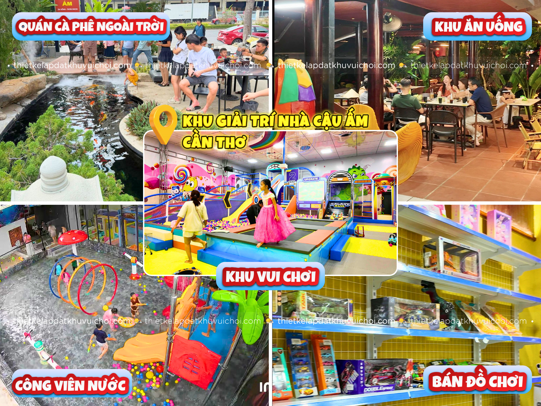 Tích hợp khu vui chơi trong tổ hợp giải trí Nhà Cậu Ấm - Cần Thơ