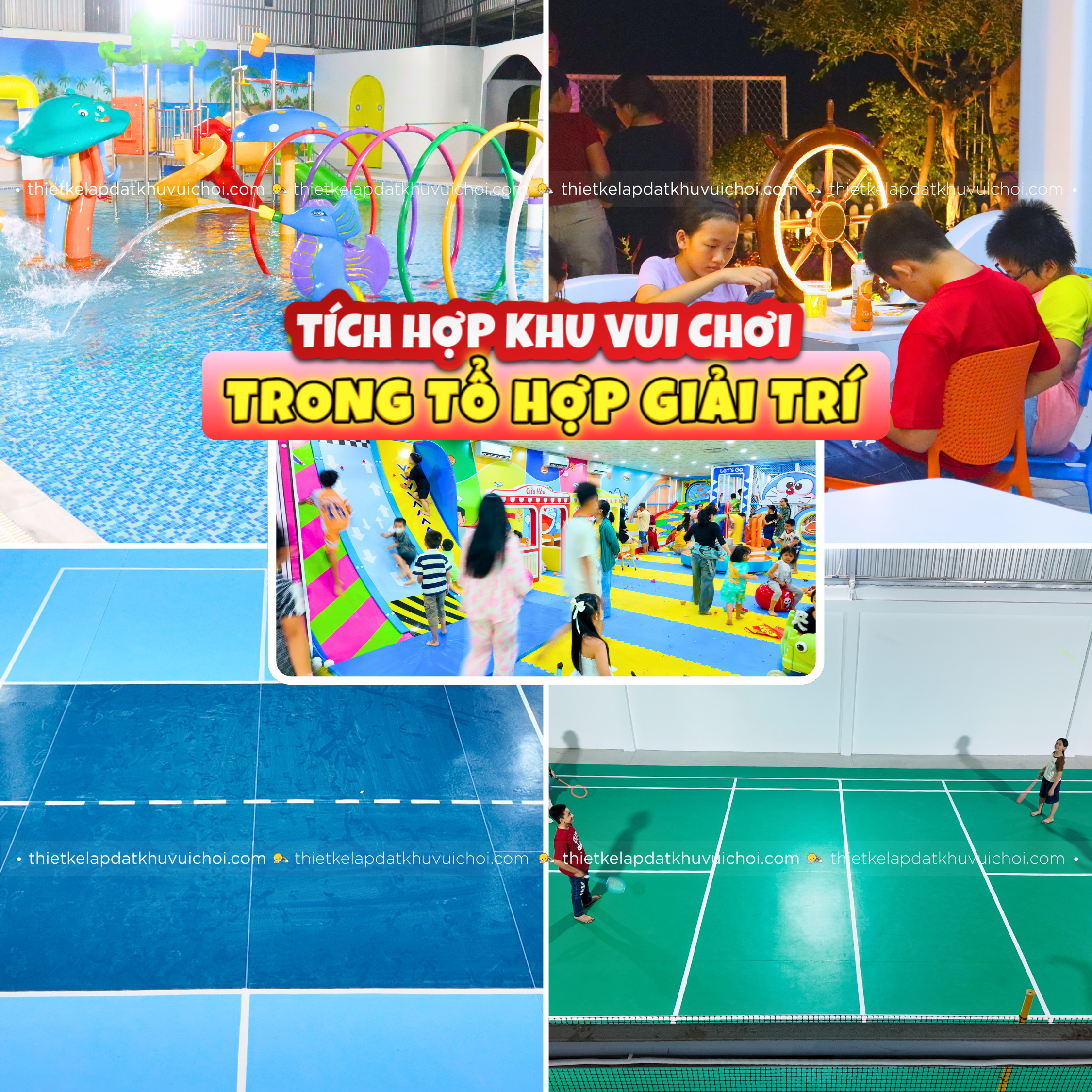 Tích hợp khu vui chơi trong tổ hợp giải trí