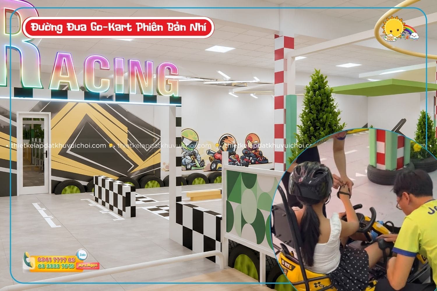 Đường Đua Go-Kart Phiên Bản Nhí Siêu Cuốn Cho Bé