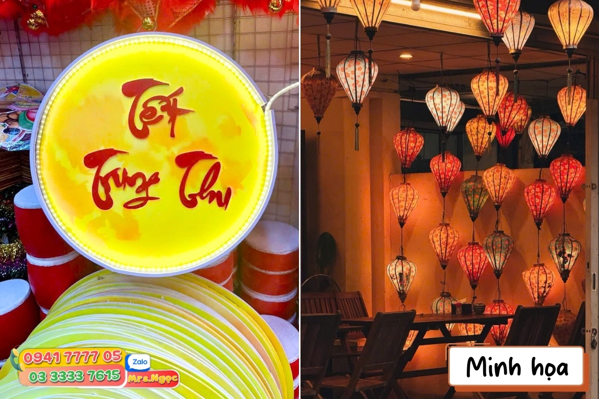 Tạo không khí Trung thu bằng đèn lồng và bong bóng.jpg