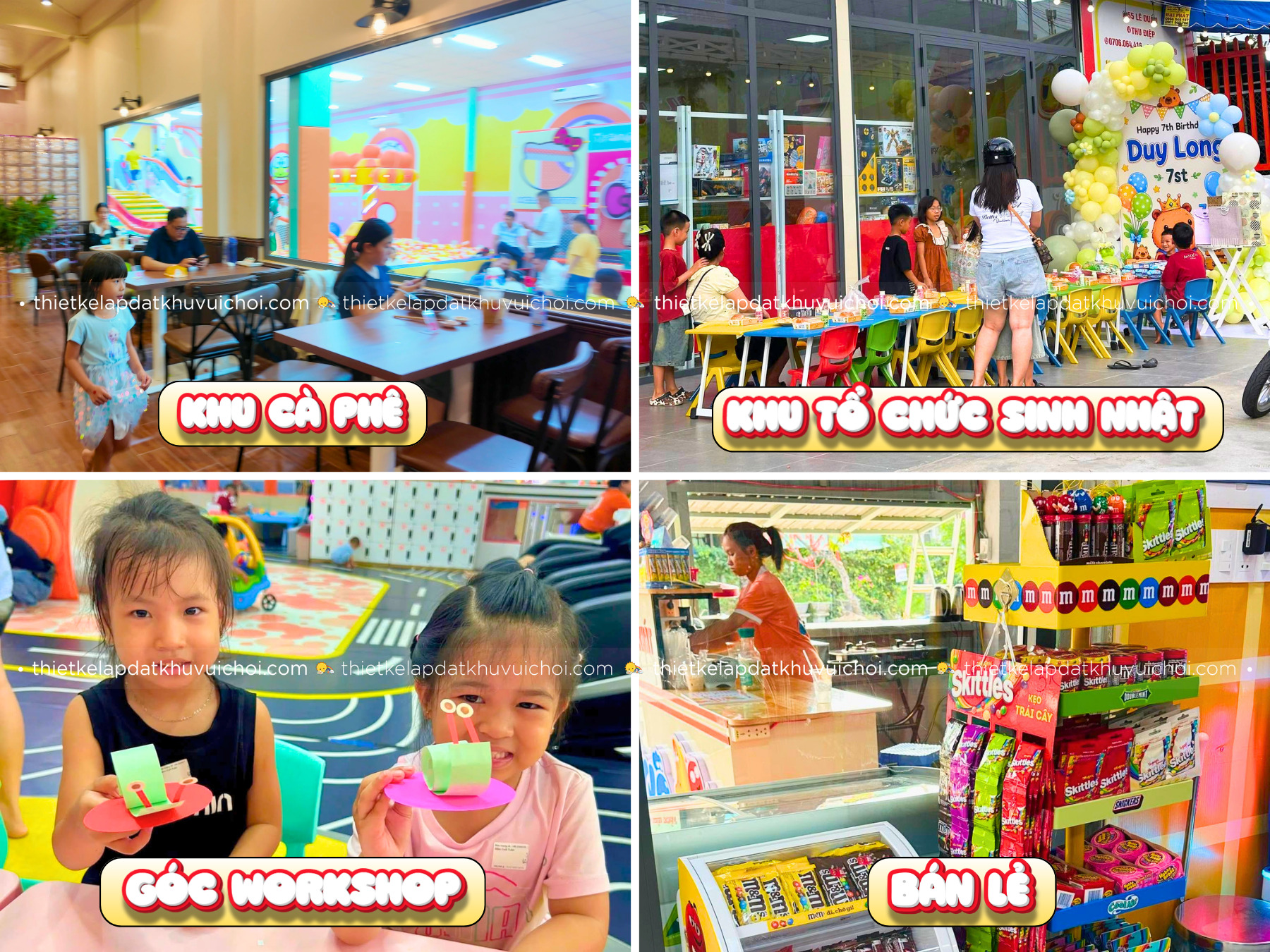Thiết kế tối ưu diện tích khu vui chơi với phân khu tạo doanh thu gia tăng