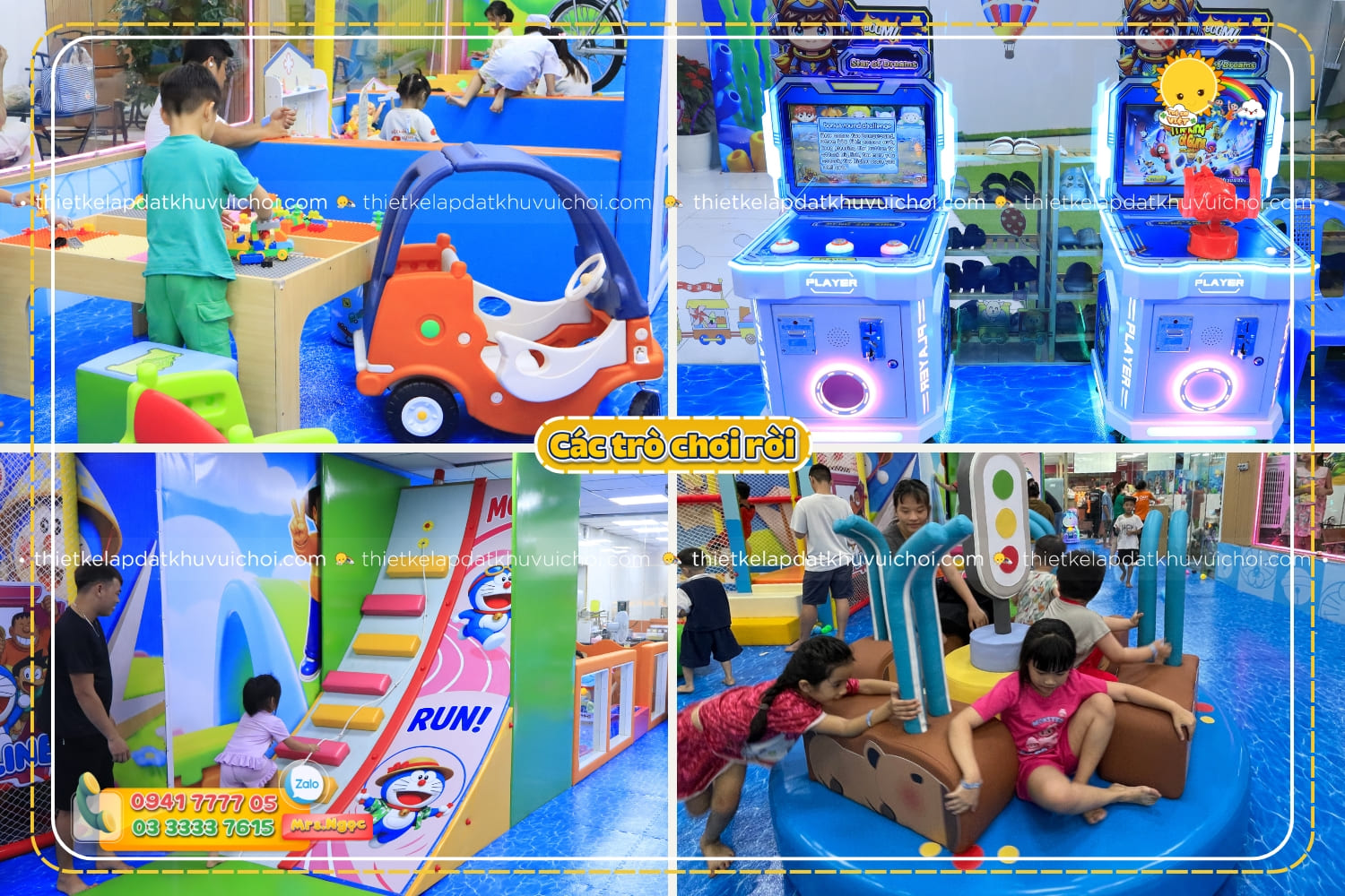 khu vực các trò chơi rời