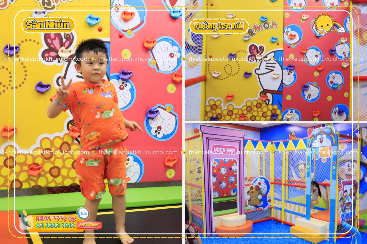 Sàn nhún và tường leo núi đứng