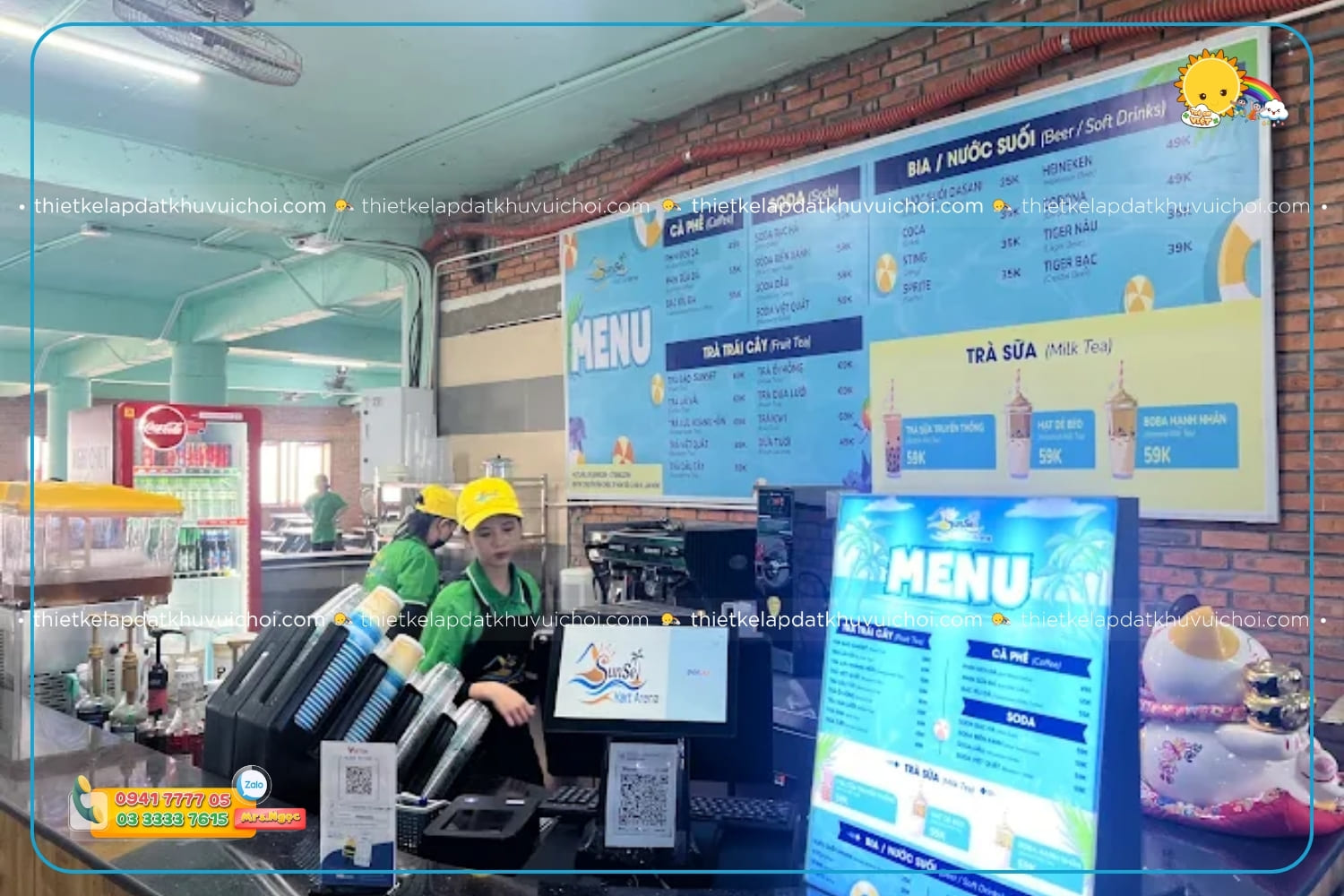Khu vực order đồ ăn